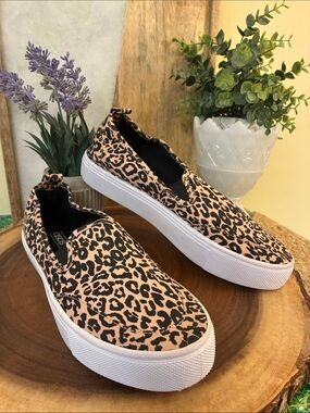 ASOS Kids Leopard Slip-On Sneakers
